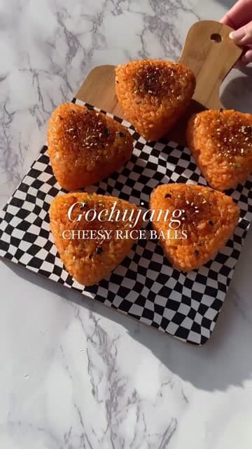 Cheesy Gochujang Rice Balls