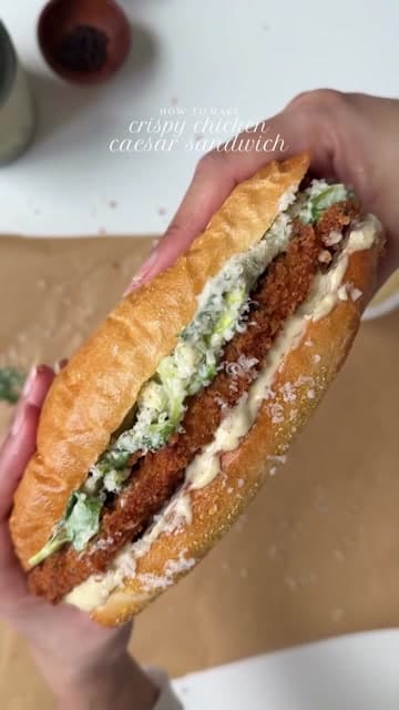 Crispy Chicken Caesar Sandwich