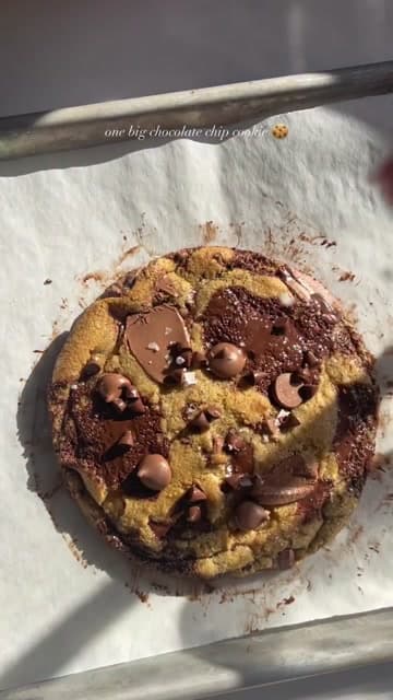 One Big Chocolate Chip Cookie