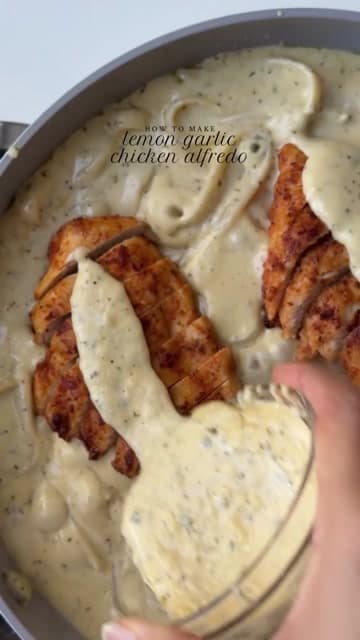 Lemon Garlic Chicken Alfredo