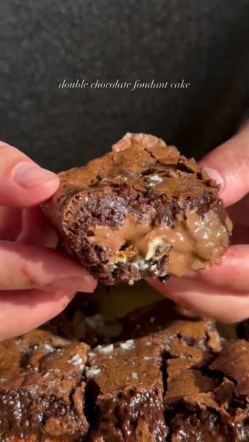 Double Chocolate Fondant Cake