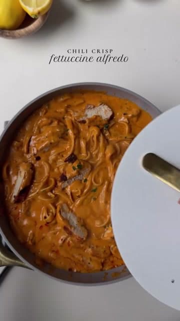 Chili Crisp Fettuccine Alfredo