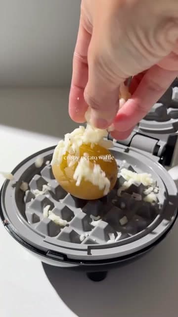 Potato Waffles with Avocado & Egg