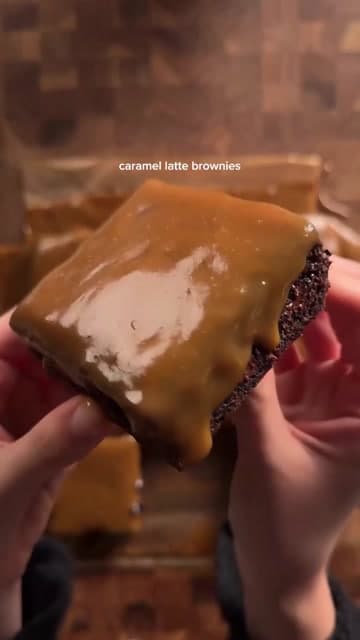 Salted Caramel Latte Brownies