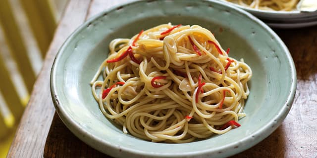 Spaghetti aglio, olio e peperoncino