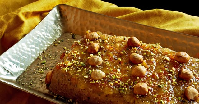 Halvah Semifreddo With Hazelnuts