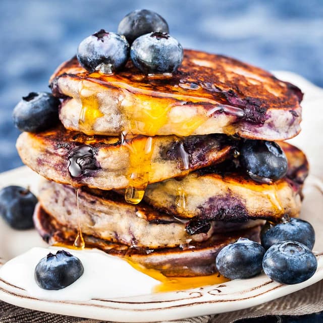 Fluffy Blueberry Pancakes Recipe