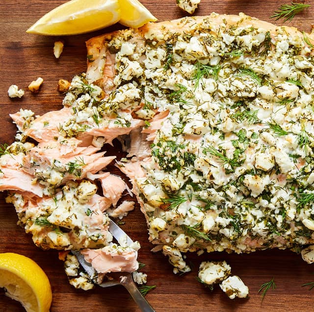 Feta & Herb-Crusted Salmon